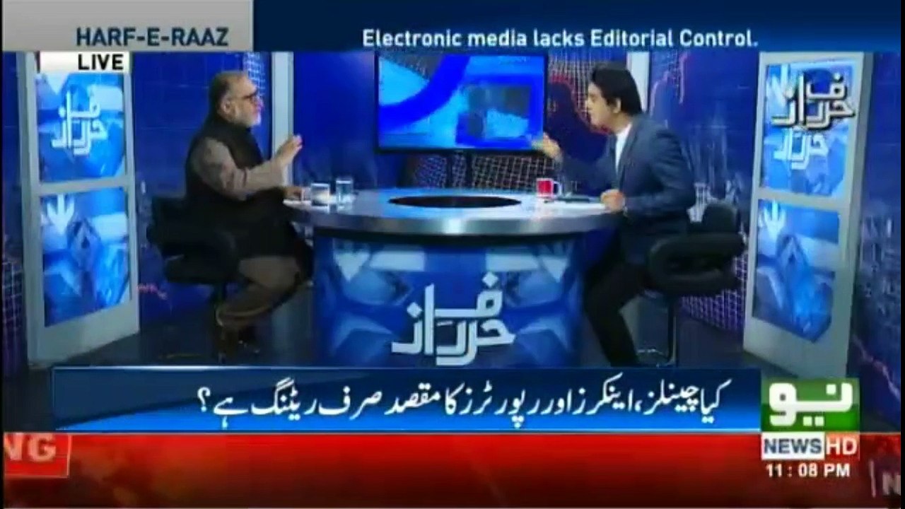 Talat hussain k Shahid masood per tweet - Orya sahab ka talat ko jawab