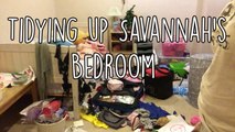 Just our Kid cleaning & decluttering her bedroom - Timelapse