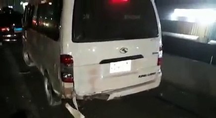 تعرض فريق "الصواريخ" صاحب مهرجان "لا لا" الى حادث مروع (فيديو)