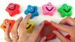 Learn Colors Play Doh Stars Ice Cream Elephant Peppa Pig Molds Surprise Toys Hello Kitty Smurfs Kids