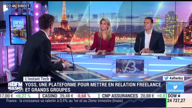 L'Instant Tech: Yoss, une plateforme pour mettre en relation freelance et grands groupes - 20/03