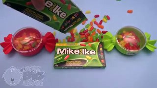 New Learn Colours with Surprise Eggs and a Mike and Ike Rainbow! Lesson 3