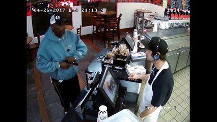 That's the face of a guy who gets ROBBED at least twice a week. Jimmy Johns Armed Robbery in Kansas City