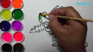 Dibuja y Colorea Un Dragon De Arco Iris - Dibujos Para Niños - Learn Draw / FunKeep