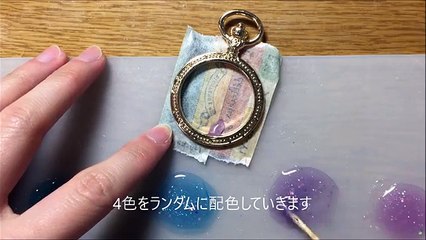 人魚姫の懐中時計作ってみた【UVレジン】