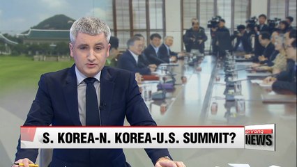 President Moon Jae-in raises possibility of S. Korea,-N. Korea-U.S. summit
