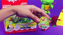 Huevos Kinder Sorpresa TORTUGAS NINJA con muchos Juguetes Sorpresa!