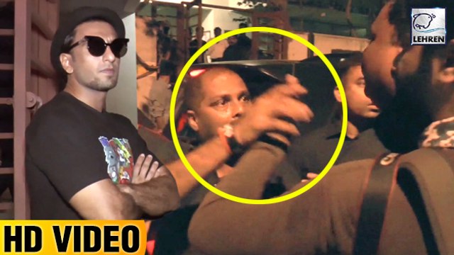 Ranveer Singh's Bodyguard MISBEHAVES With Media Photographers