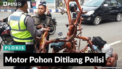#1MENIT | Motor Pohon Ditilang Polisi