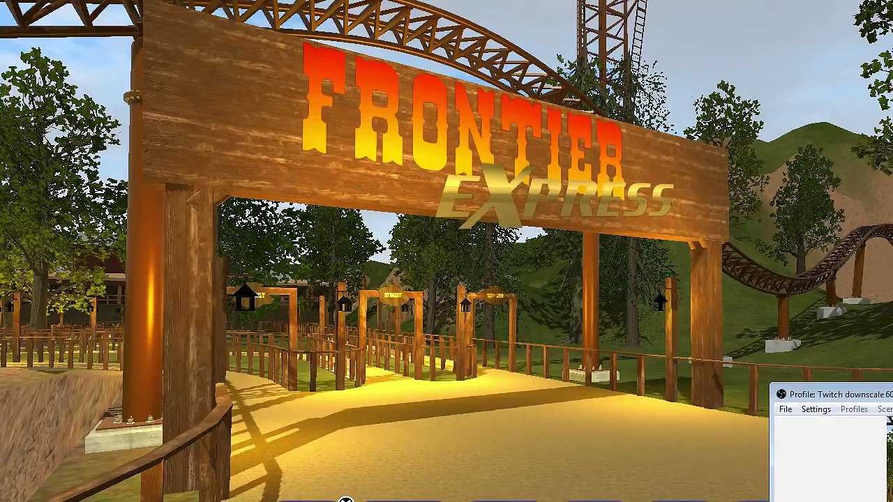 Montanha Russa Frontier Express - Simulador 3D