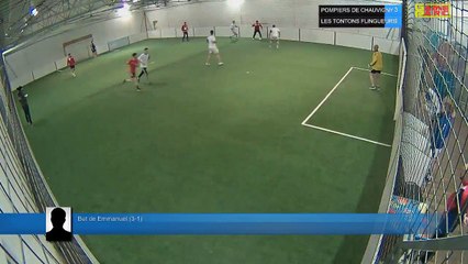 But de Emmanuel (3-1) - POMPIERS DE CHAUVIGNY Vs LES TONTONS FLINGUEURS - 20/03/18 20:00 - LIGUE 2