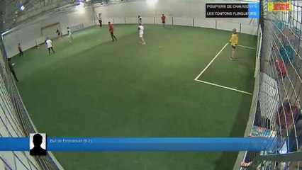 But de Emmanuel (9-2) - POMPIERS DE CHAUVIGNY Vs LES TONTONS FLINGUEURS - 20/03/18 20:00 - LIGUE 2