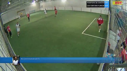But de Emmanuel  (22-7) - POMPIERS DE CHAUVIGNY Vs LES TONTONS FLINGUEURS - 20/03/18 20:00 - LIGUE 2