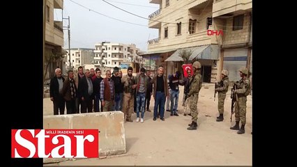 Afrin�de 18 terörist muhtarlar ve halk tarafından TSK�ya teslim edildi