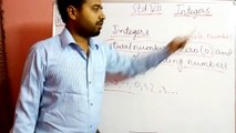 Class 7 cbse maths II Integers and its types II Hindi and English II By easy learningII Part- #1