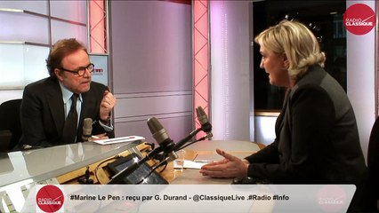 "Je ne veux pas que l'on mette nos policiers en situation d'échec. Nous vivons une explosion de la délinquance en France" Marine Le Pen (21/03/2018)