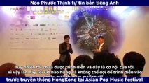 Noo Phước Thịnh tự tin bắn tiếng Anh trước truyền thông HongKong tại Asian Pop Music Festival 2018