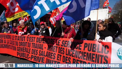 Le 18:18 : grèves et manifestations, forte mobilisation dans la région