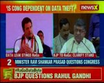 Minister Ravi Shankar Prasad questions Rahul-Cambridge analytica alleged link