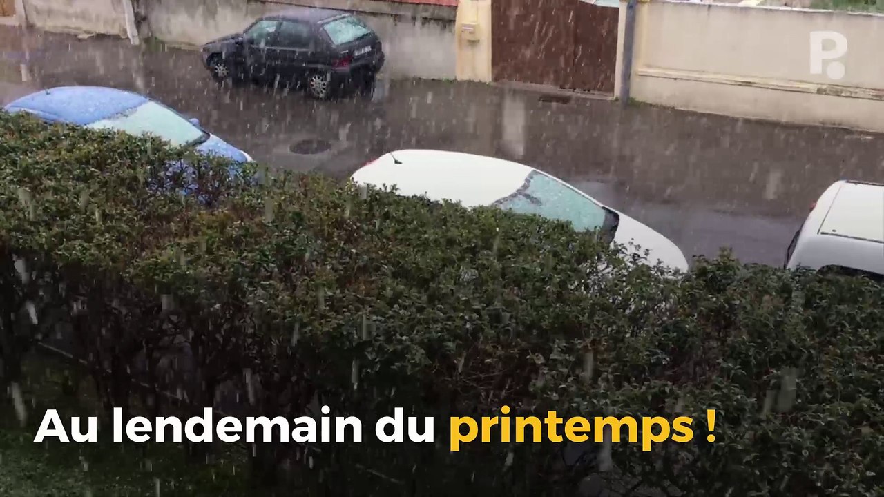 Il neige au printemps sur les Bouches-du-Rhône