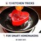 Clever and useful kitchen hacks.￼via Simple Tricks & Hacks, bit.ly/2mxf9NK, bit.ly/2mpkDKx
