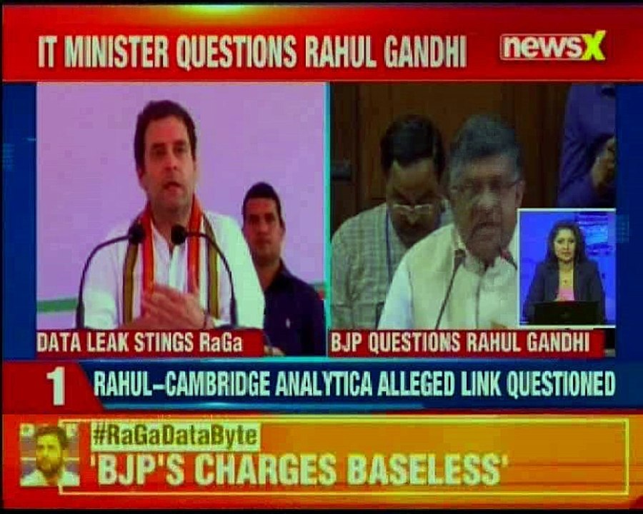 CA data leak tremors in Indian politics; IT minister questions Rahul Gandhi