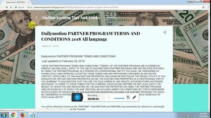 dailymotion terms and conditions 2018 all languages