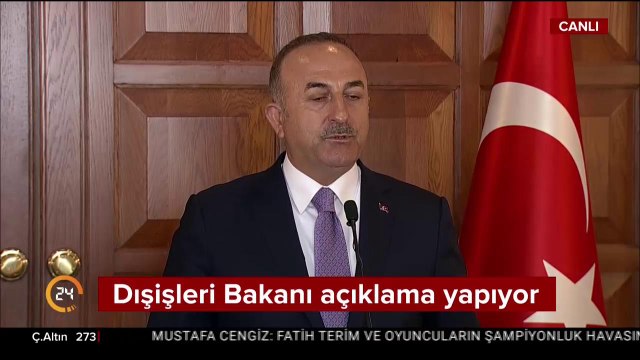 Bakan Çavuşoğlu konuşuyor
