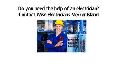 Wise Electricians Mercer Island