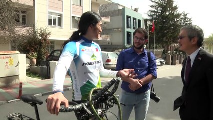 Bisikletle dünya turu atan Tayvanlı Türkiye'de