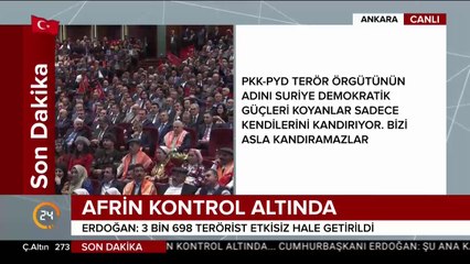 Cumhurbaşkanı Erdoğan'dan ABD'ye Münbiç mesajı
