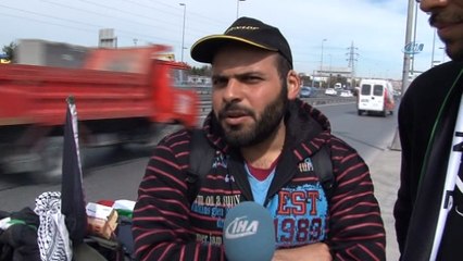 İsrail zulmüne karşı, İsveç'ten Filistin'e yürüyor