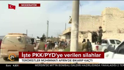 İşte PKK/PYD'ye verilen silahlar