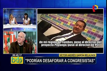 Descargar video: García Belaúnde: “Congresistas involucrados en videos podrían ser desaforados”