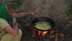 Kadhi Pakoda Recipe, Desi Kadhi Recipe Cooked On Chulha By 70 Year Old Granny Village Food Haryana