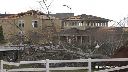 Student lucky to be alive after tornado tears through Jacksonville State University