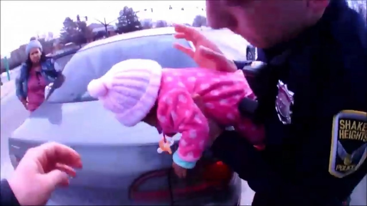 Bodycam shows Ohio police officers save choking baby's life
