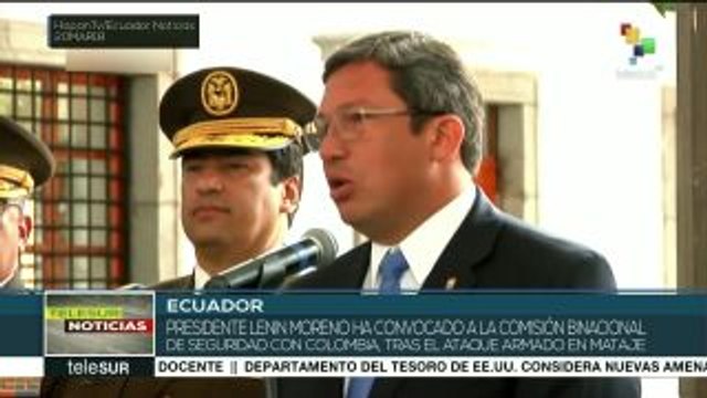 Lenín Moreno convoca a Comisión Binacional de Seguridad con Colombia