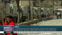 Ejército sirio continúa evacuando civiles de Guta Oriental