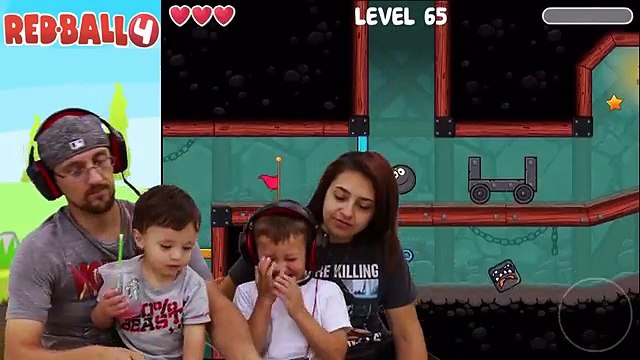 RED BALL 4- INTO THE CAVES GIRLFRIEND FALLS! FGTEEV #9 w- Chase Dad Mom Shawn (Volume 5 Level 61-69)