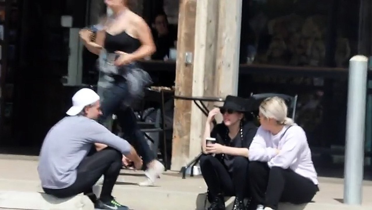 Lady Gaga Has A Deep Conversation With Christian Carino Outside A Supermarket