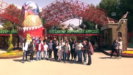 Down sendromlu çocuklar gönüllerince eğlendi - GAZİANTEP