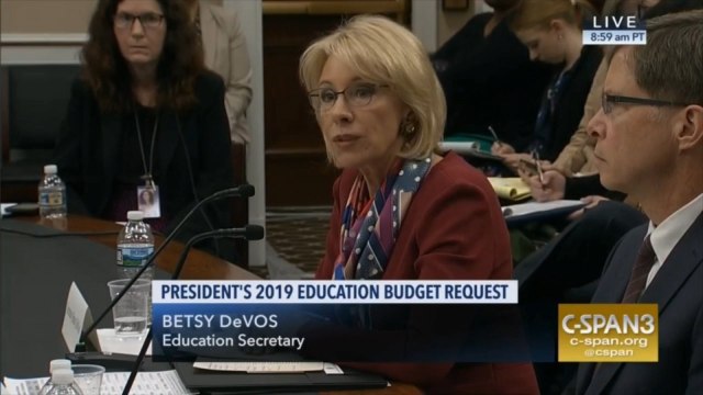 Betsy DeVos answers questions about protections for transgender students