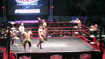 The Crash - Contendientes #1 Campeonato de Parejas The Crash - Bandido & Flamita vs Dezmond Xavier & Zachary Wentz Vs Aeroboy & Septimo Dragon