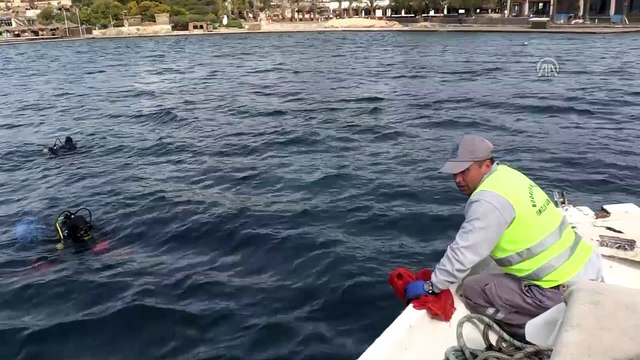 Bodrum'da deniz dibi ve kıyı temizliği - MUĞLA