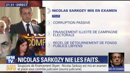 Nicolas Sarkozy mis en examen: que signifient les chefs d'inculpation