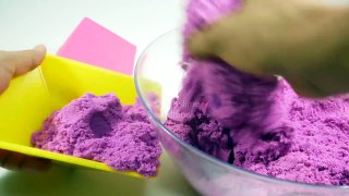 DIY How to make Pyramid from Kinetic Sand in different color  | Oddly Satisfying Sand Cutting ~ ASMR
