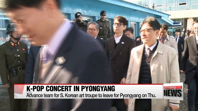 Advance team for S. Korean art troupe to leave for Pyongyang on Thurs.