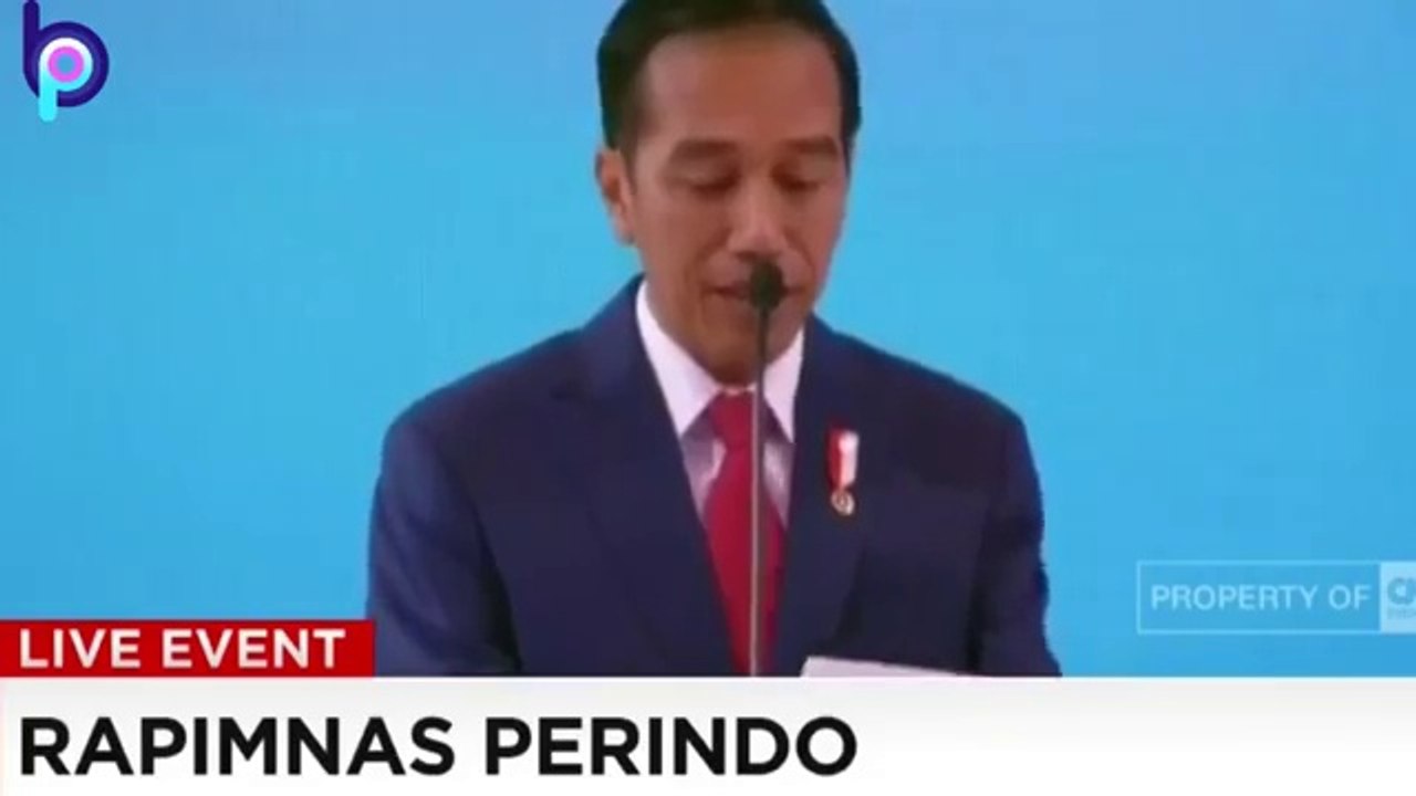 SKATMAT.. JOKOWI BUNGKAM ORG YG SUKA NYINYIR  DI RAPIMNAS PERINDO 2018