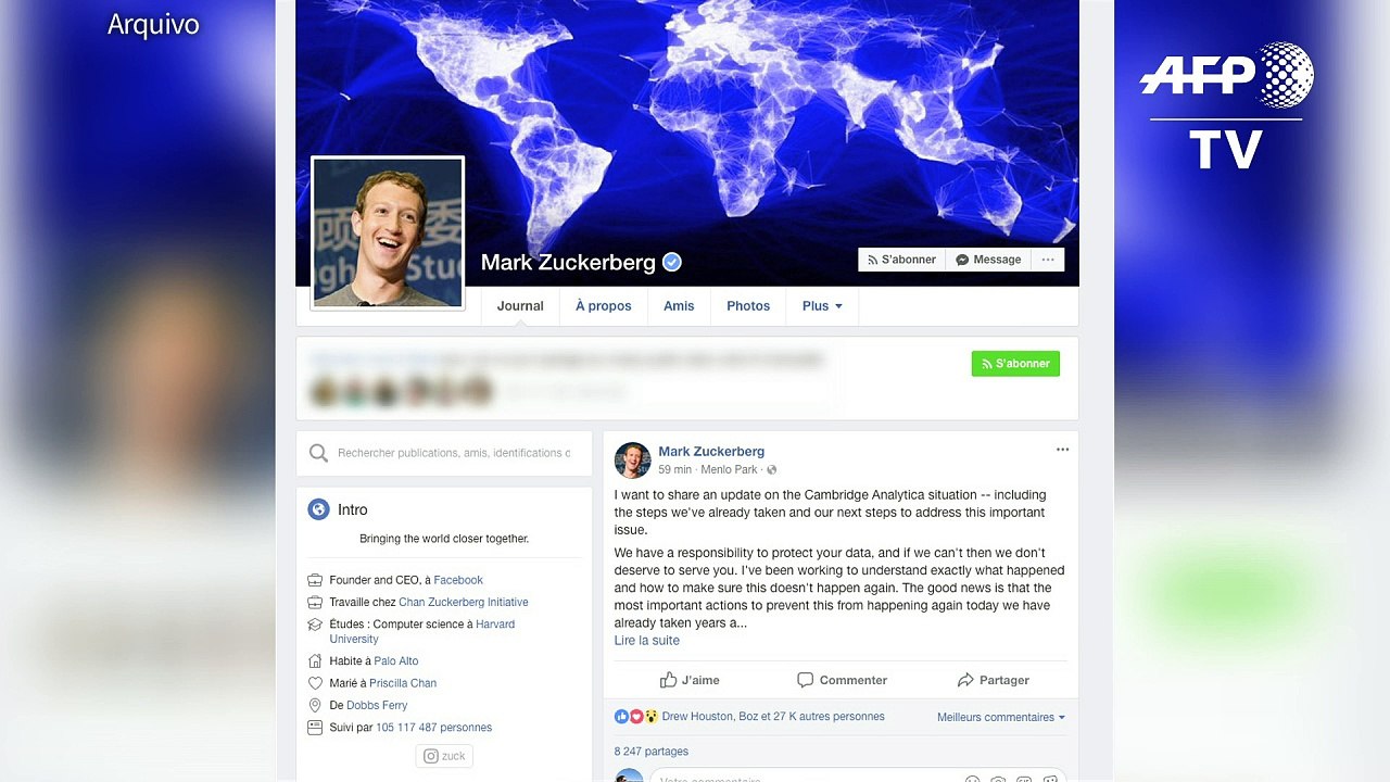 Zuckerberg admite erros